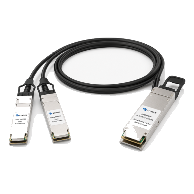SYNOXX 400G QSFP-DD to 2x200G QSFP56 Breakout DAC Cable